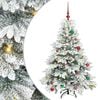 vidaXL Uměl&yacute; v&aacute;nočn&iacute; stromeček s 150 LED diodami B&iacute;l&aacute; 150 cm PE a PVC