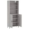 vidaXL Skř&iacute;ň highboard &scaron;ed&aacute; sonoma 69,5 x 34 x 180 cm kompozitn&iacute; dřevo