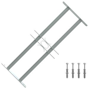 vidaXL Mř&iacute;žky oken 500-650 mm Pozinkovan&aacute; ocel Stř&iacute;brn&aacute;