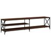 vidaXL TV skř&iacute;ňka hněd&yacute; dub 200 x 40 x 50 cm kompozitn&iacute; dřevo a kov