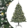 vidaXL Uměl&yacute; v&aacute;nočn&iacute; stromeček Zelen&aacute; 240 cm PVC, plast a ocel