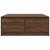 vidaXL Konferenčn&iacute; stolek se z&aacute;suvkami hněd&yacute; dub 100x100x40 cm