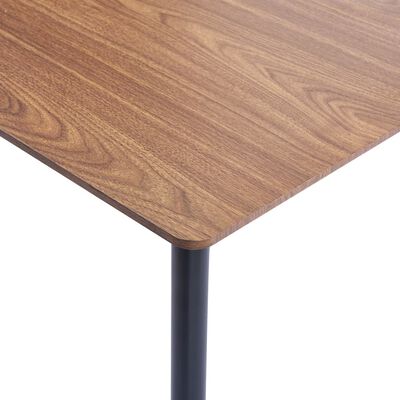 vidaXL Jídelní stůl hnědý 120 x 60 x 75 cm MDF