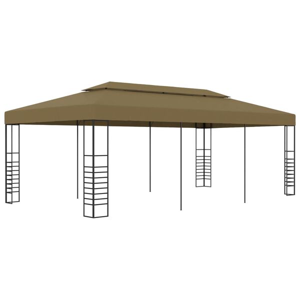 vidaXL Zahradní altán 6 x 3 x 2,7 m taupe 180 g/m²