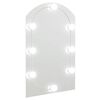 vidaXL Zrcadlo s LED světly 60 x 40 cm sklo obloukov&eacute;