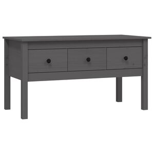 vidaXL Konferenčn&iacute; stolek &scaron;ed&yacute; 102 x 49 x 55 cm masivn&iacute; borov&eacute; dřevo