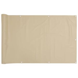 vidaXL Balk&oacute;nov&aacute; z&aacute;stěna b&eacute;žov&aacute; 75 x 300 cm oxfordsk&aacute; l&aacute;tka