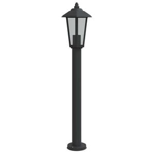 vidaXL Venkovn&iacute; stojac&iacute; lampa čern&aacute; 80 cm nerezov&aacute; ocel