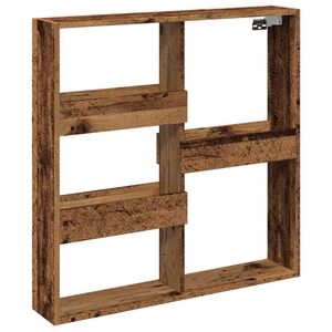 vidaXL N&aacute;stěnn&aacute; skř&iacute;ňka old wood 80 x 15 x 80 cm kompozitn&iacute; dřevo