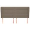vidaXL Čelo postele typu u&scaron;&aacute;k taupe 183x23x118/128 cm textil