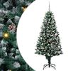 vidaXL Uměl&yacute; v&aacute;nočn&iacute; stromeček Zelen&aacute; 150 cm PVC, ocel a plast