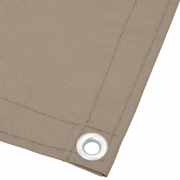 vidaXL Balkonov&aacute; z&aacute;stěna taupe 90 x 800 cm 100% polyester oxford