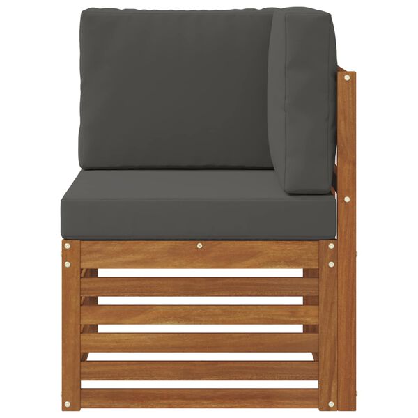 vidaXL Zahradn&iacute; rohov&aacute; sedačka Masivn&iacute; ak&aacute;tov&eacute; dřevo Př&iacute;rodn&iacute;