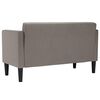 vidaXL Loveseat Sofa taupe 111 cm textil