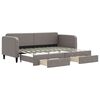vidaXL V&aacute;lenda s přist&yacute;lkou a z&aacute;suvkami taupe 80 x 200 cm textil