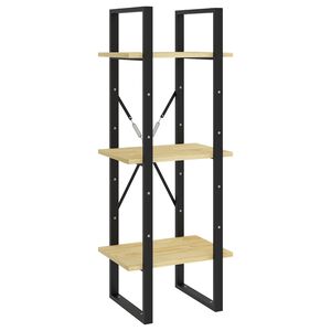 vidaXL Knihovna se 3 policemi 40 x 30 x 105 cm masivní borovice