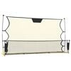 vidaXL Fotbalov&yacute; rebounder čern&yacute; a žlut&yacute; 183 x 85 x 120 cm polyester
