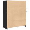 vidaXL Příborník černý 81x37x100 cm kompozitní dřevo
