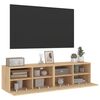 vidaXL N&aacute;stěnn&eacute; TV skř&iacute;ňky 2 ks dub sonoma 60 x 30 x 30 cm kompozit