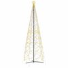 vidaXL V&aacute;nočn&iacute; stromeček z kužele tepl&aacute; b&iacute;l&aacute; 1400 LED diod 160 x 500 cm
