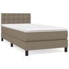 vidaXL Box spring postel s matrac&iacute; taupe 80x200 cm textil