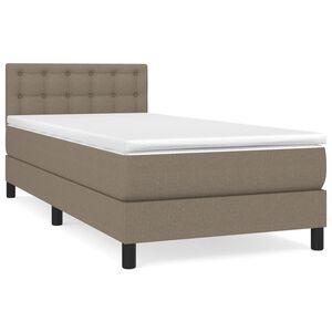 vidaXL Box spring postel s matrac&iacute; taupe 80x200 cm textil