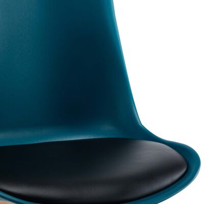 vidaXL Jídelní židle 2 ks tyrkysové a černé umělá kůže