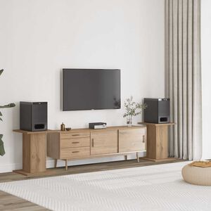 vidaXL Stojany na reproduktory 2 ks dub artisan 30x30x40 cm kompozit