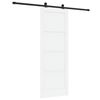 vidaXL Posuvn&eacute; dveře ORKDAL 78 x 211 cm Kompozitn&iacute; dřevo B&iacute;l&aacute; a čern&aacute;