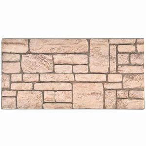 vidaXL N&aacute;stěnn&eacute; panely 10 pcs B&eacute;žov&aacute; 100 x 50 cm EPS pěna