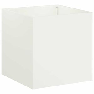 vidaXL Zahradn&iacute; pěstebn&iacute;k B&iacute;l&aacute; 20 x 20 x 20 cm Studen&aacute; v&aacute;lcovan&aacute; ocel