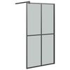 vidaXL Z&aacute;stěna do průchoz&iacute; sprchy 100 x 195 cm tmav&eacute; tvrzen&eacute; sklo