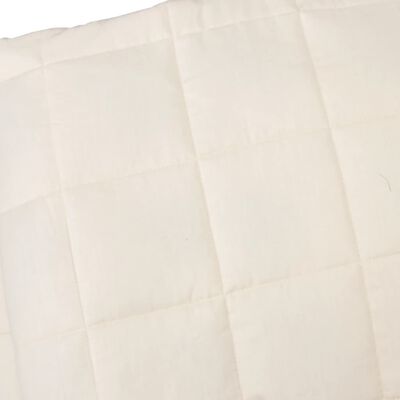 vidaXL Zátěžová deka světle krémová 135 x 200 cm 10 kg textil