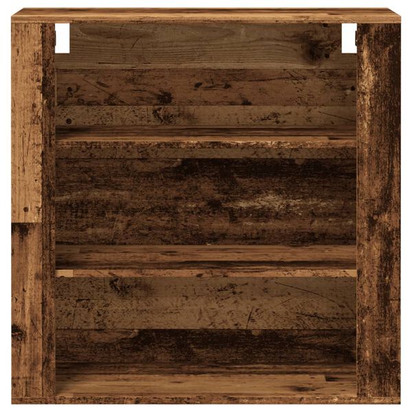 vidaXL Nástěnná skříňka old wood 80 x 33 x 80 cm kompozitní dřevo