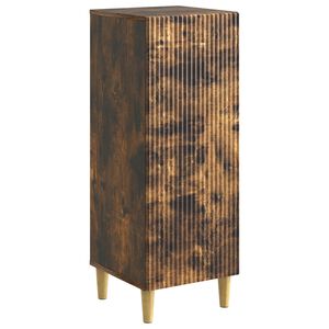 vidaXL Serv&iacute;rovac&iacute; skř&iacute;ň Kouřov&yacute; dub 33 x 34,5 x 90 cm