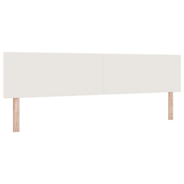 vidaXL LED hlavov&aacute; deska s čelo Kr&eacute;mov&aacute; 200 cm Polyester