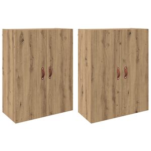 vidaXL N&aacute;stěnn&aacute; skř&iacute;ň 2 pcs Artisanov&yacute; dub 69,5 x 34 x 90 cm