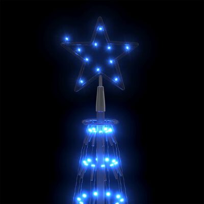 vidaXL Vánoční stromek kužel 752 modrých LED diod 160 x 500 cm
