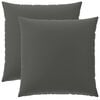 vidaXL Povlak na pol&scaron;t&aacute;ř 2 ks HEERLEN Antracitov&aacute; 80 x 80 cm Polyester