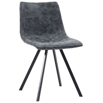 vidaXL Jídelní židle 6 ks černé umělá kůže