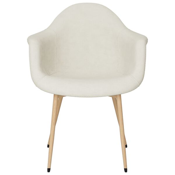 vidaXL J&iacute;deln&iacute; židle 2 ks kr&eacute;mov&eacute; textil