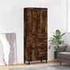 vidaXL Skř&iacute;ň highboard kouřov&yacute; dub 69,5 x 34 x 180 cm kompozitn&iacute; dřevo