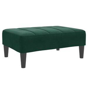 vidaXL Podnožka tmavě zelen&aacute; 77 x 55 x 31 cm samet