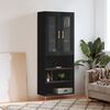 vidaXL Skříň highboard černá 69,5 x 34 x 180 cm kompozitní dřevo