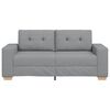 vidaXL Loveseat Sofa Světle &scaron;ed&aacute; 180x77x82 cm textil