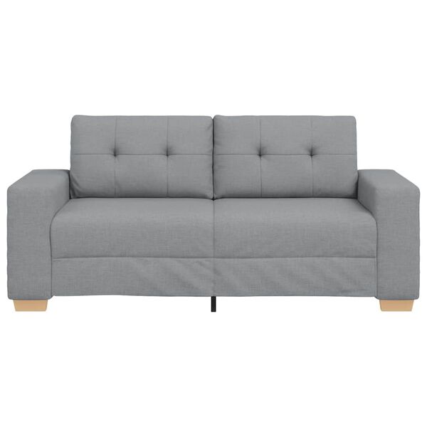 vidaXL Loveseat Sofa Světle &scaron;ed&aacute; 180x77x82 cm textil
