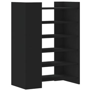 vidaXL Botn&iacute;k čern&yacute; 74,5 x 37,5 x 100 cm kompozitn&iacute; dřevo
