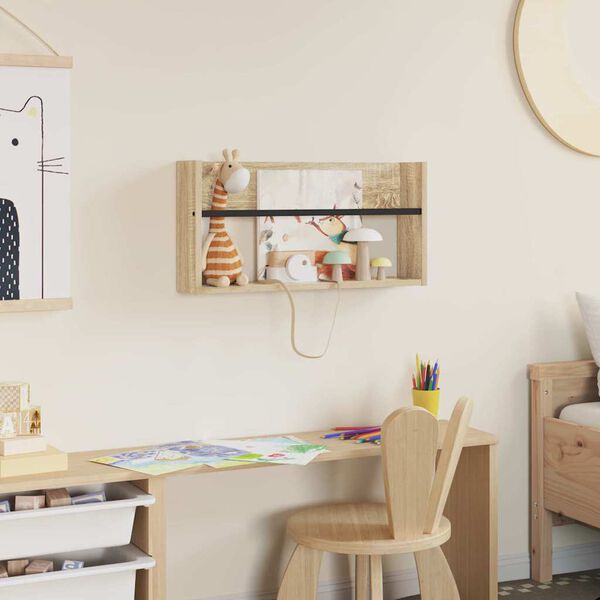 vidaXL Reg&aacute;l na časopisy Sonoma dub 60 x 12 x 30 cm kompozitn&iacute; dřevo