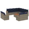 vidaXL 12d&iacute;ln&aacute; zahradn&iacute; sedac&iacute; souprava s pol&scaron;t&aacute;ři &scaron;ed&aacute; polyratan