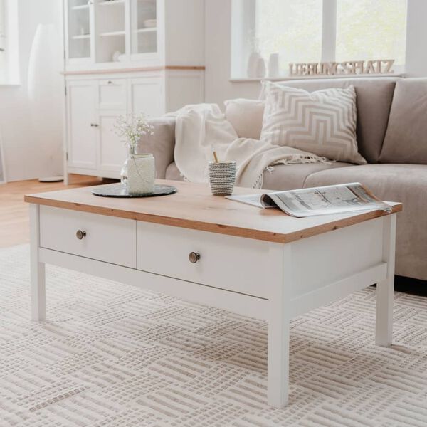 Finori Konferenčn&iacute; stolek Bergen 56A b&iacute;l&yacute; a dub artisan